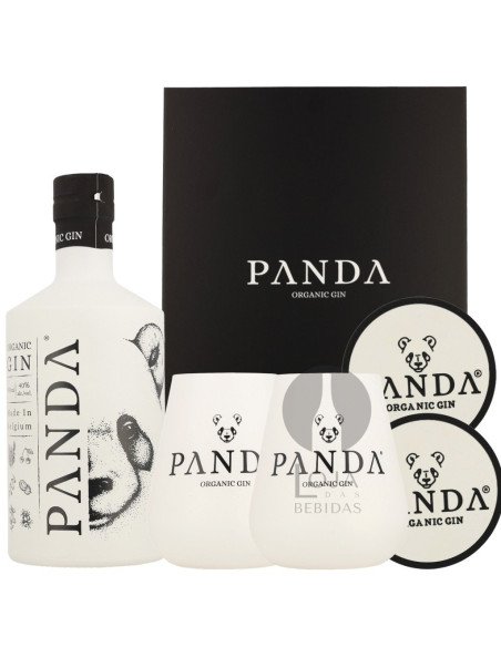 Gin Panda Organic Black Box 70cl + 2 Glasses