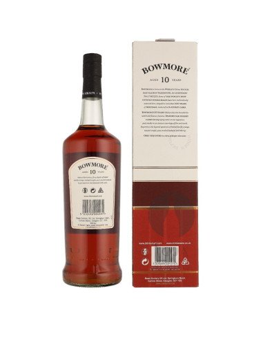 Whisky Bowmore 10 Years Dark & Intense + Caixa 100cl