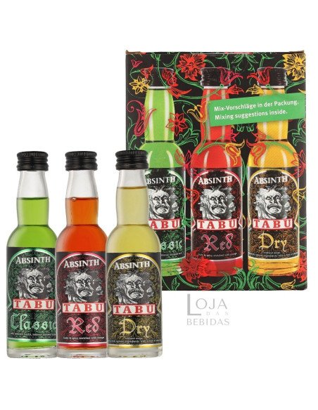 Absinto Tabu 3-pack Classic/Dry/Red 12cl