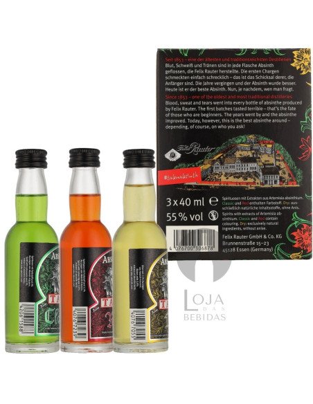 Absinto Tabu 3-pack Classic/Dry/Red 12cl