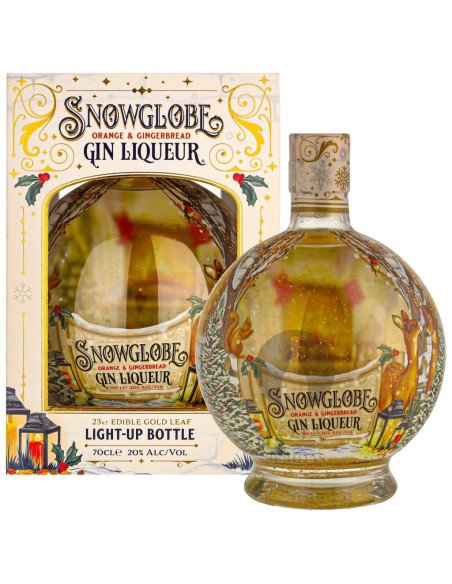 Gin Licor Snow Globe Orange & Gingerbread + Caixa 70cl
