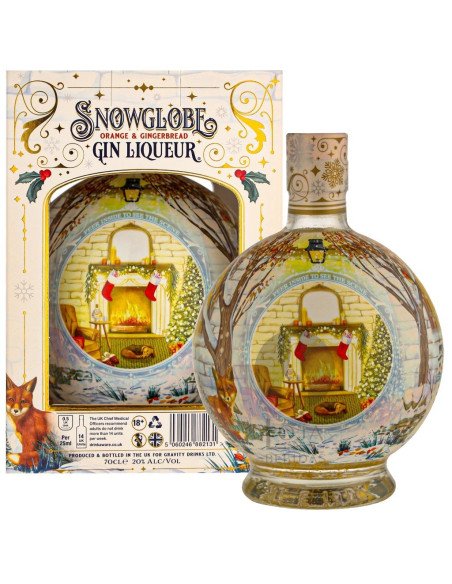Gin Licor Snow Globe Orange & Gingerbread + Caixa 70cl