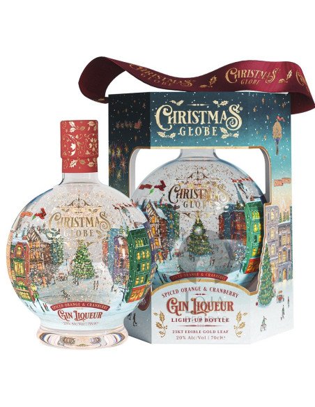 Gin Licor Christmas Globe Spiced Orange & Cranberry + Caixa