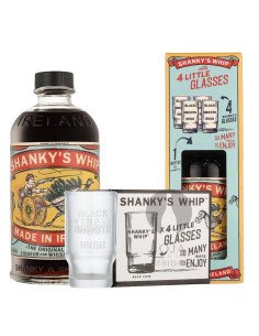 Licor Whisky Shanky´s Whip + 4 copos shot 70cl