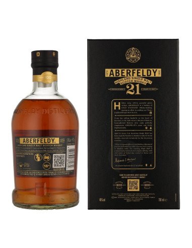Whisky Aberfeldy 21 Anos Madeira Cask + Caixa 70cl