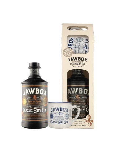 Gin Jawbox Small batch Export Strenght + Mug 70cl