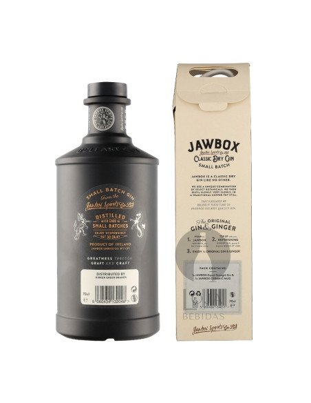 Gin Jawbox Small batch Export Strenght + Mug 70cl