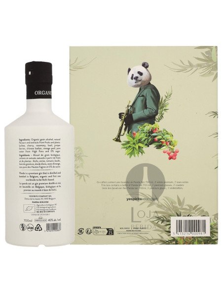 Gin Panda Gin Organic Floral Box + Copos 70cl