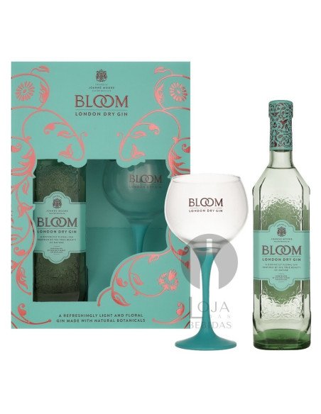 Gin Bloom London Dry Gin+ Copo 70cl