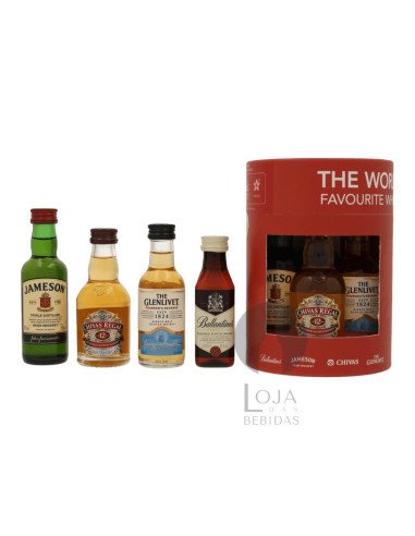 Whisky Mix Glenlivet/Jameson/Ballantines/Chivas (4x5cl)