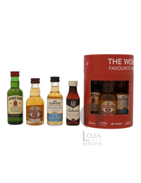 Whisky Mix Glenlivet/Jameson/Ballantines/Chivas (4x5cl)