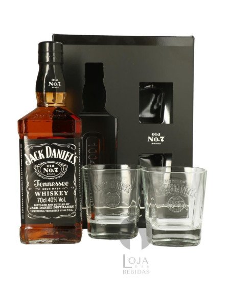 Whisky Jack Daniels + 2 Copos 70cl