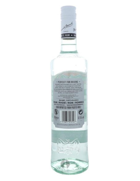 Rum Bacardi Carta Blanca 70cl