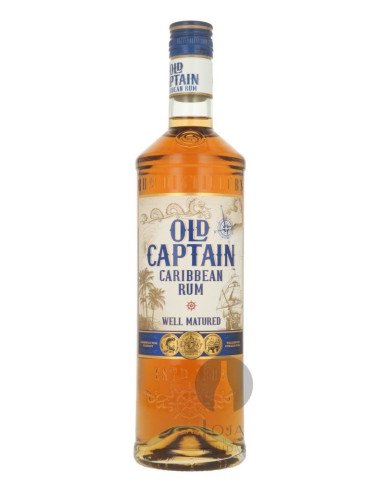 Rum Old Captain Caribbean Brown 70cl