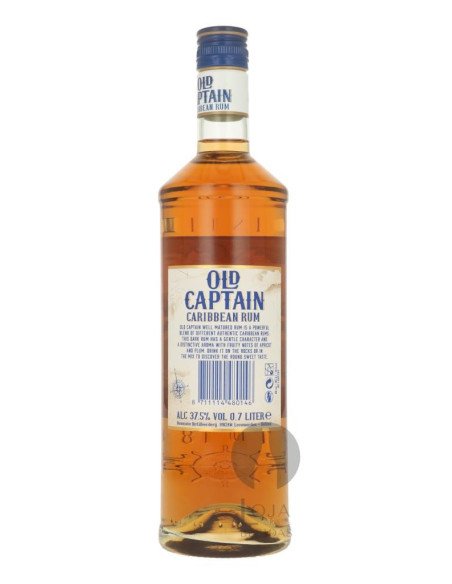 Rum Old Captain Caribbean Brown 70cl
